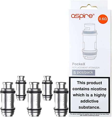Aspire PockeX Coils (5 pack) - Explore a wide range of e-liquids, vape kits, accessories, and coils for vapers of all levels - Vape Saloon