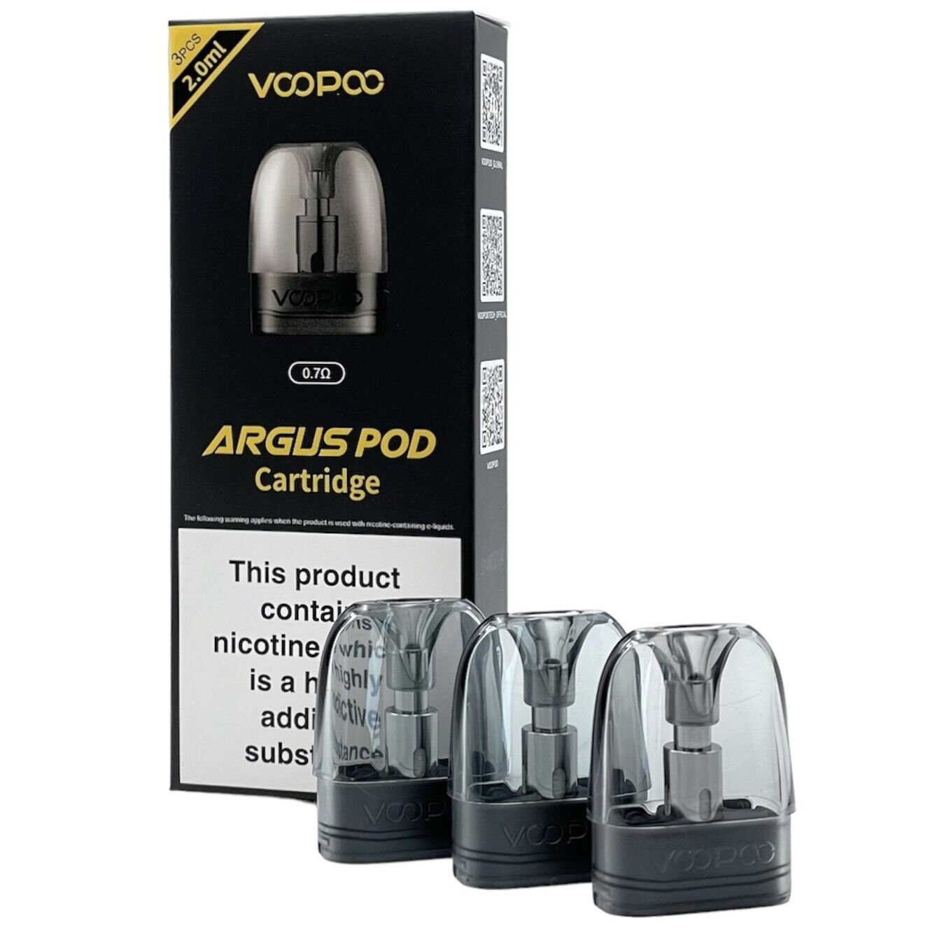 Voopoo Argus Pods (3 pods) - Explore a wide range of e-liquids, vape kits, accessories, and coils for vapers of all levels - Vape Saloon