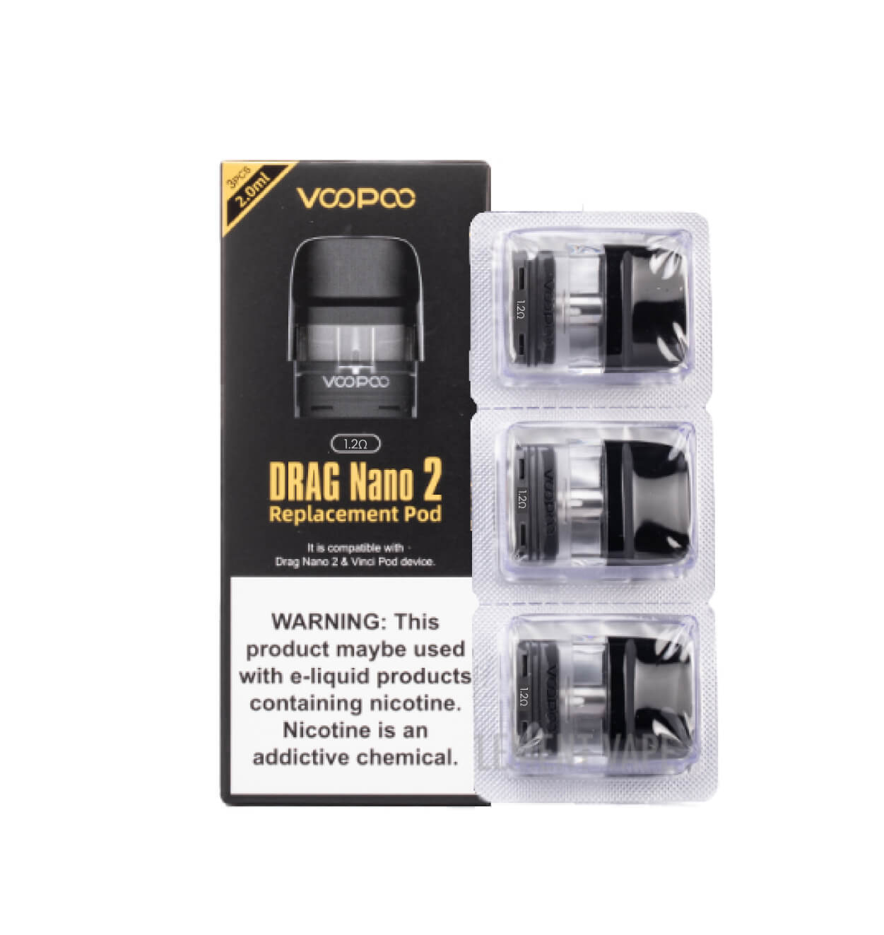 Voopoo Drag Nano 2 Pods (3pcs) - Explore a wide range of e-liquids, vape kits, accessories, and coils for vapers of all levels - Vape Saloon
