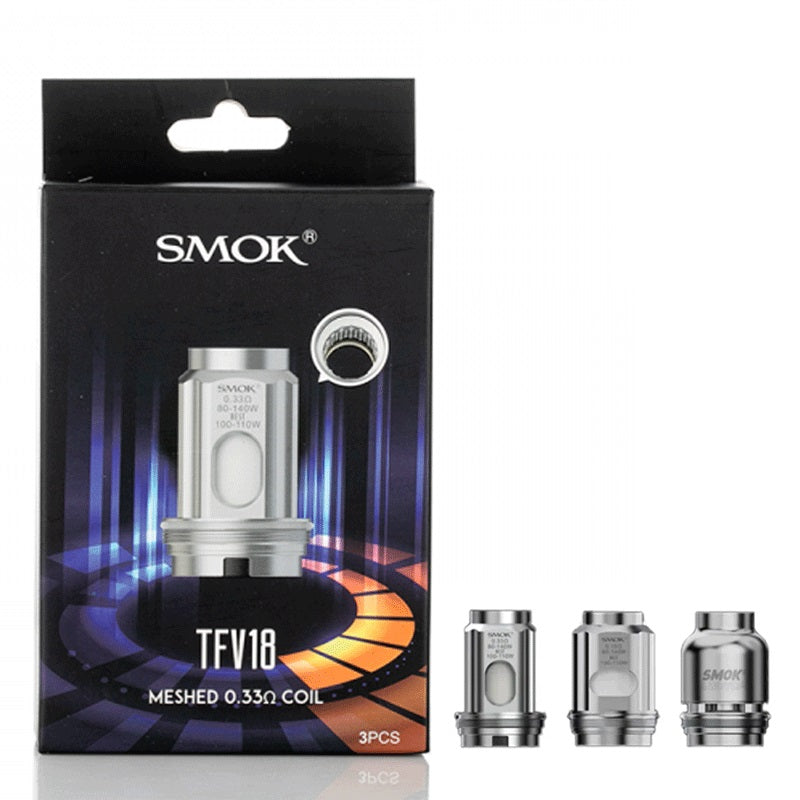 SMOK TFV18 Coils (3 pack) - Explore a wide range of e-liquids, vape kits, accessories, and coils for vapers of all levels - Vape Saloon