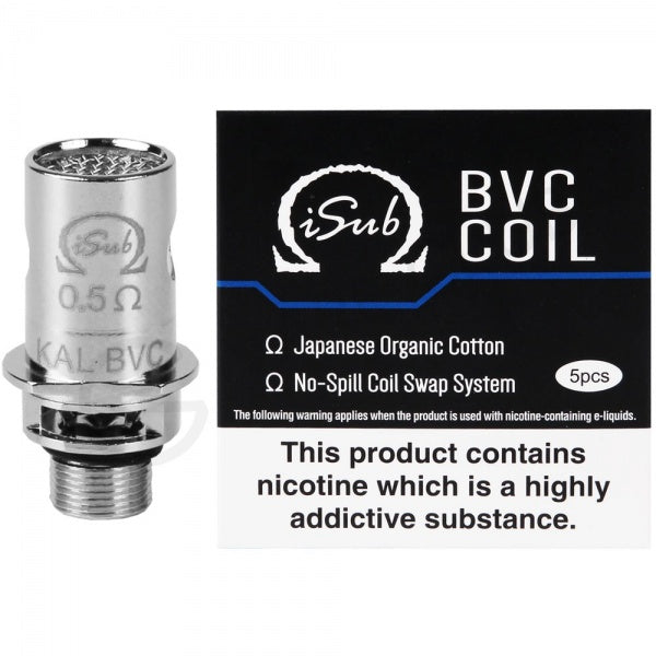 Innokin iSub BVC Coil (5 pack) - Explore a wide range of e-liquids, vape kits, accessories, and coils for vapers of all levels - Vape Saloon