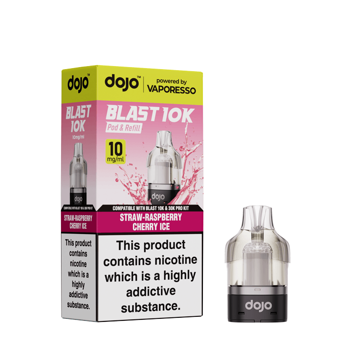Vaporesso DOJO Blast 10K Prefilled Pod (10mg) - Strawberry Raspberry Cherry Ice