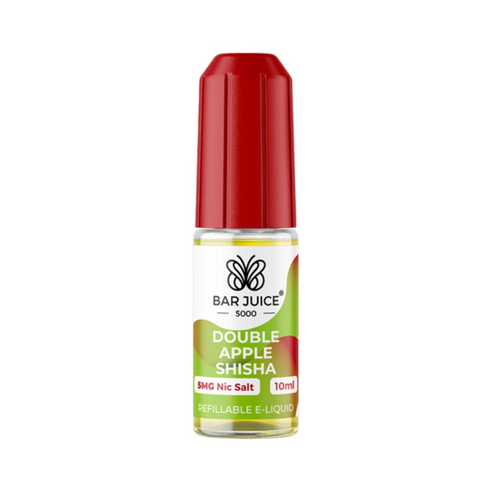 Bar Juice 5000 Double Apple Shisha 10ml nicotine salt e-liquid bottle