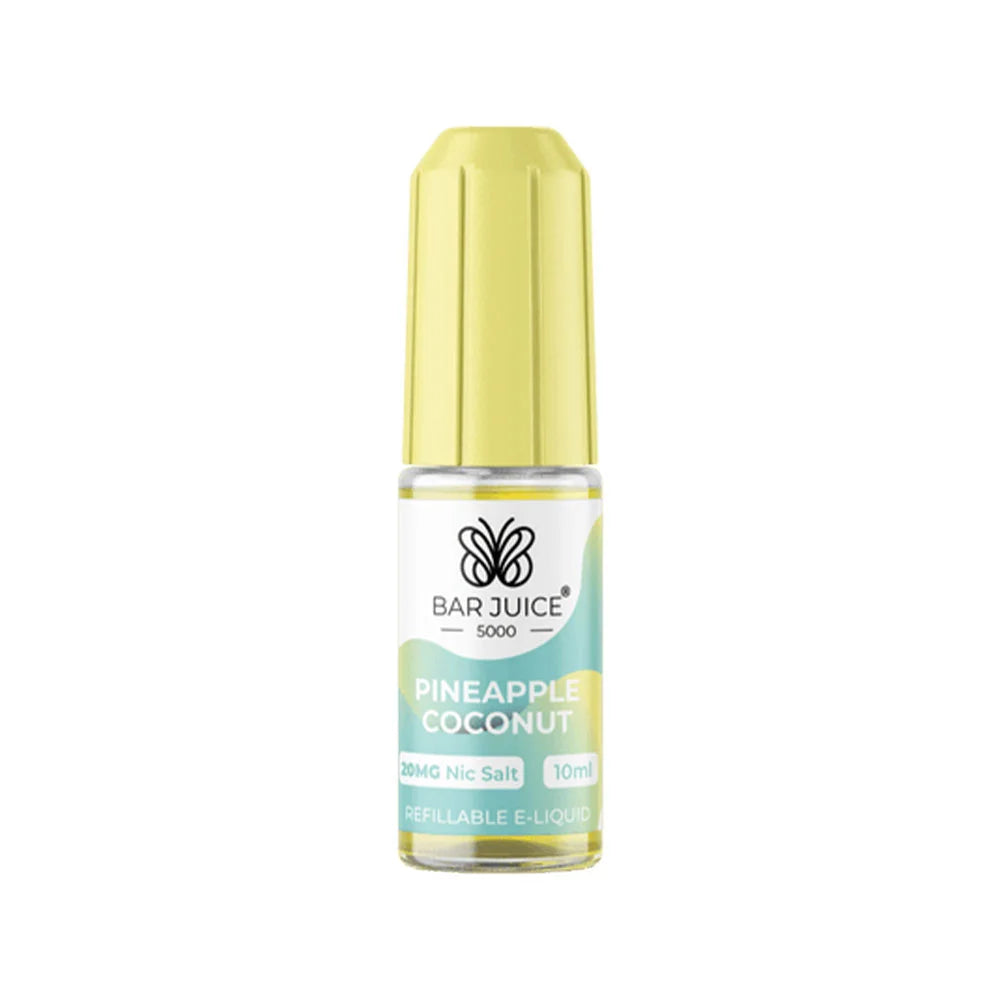 Bar Juice 5000 Pineapple Coconut 10ml nicotine salt e-liquid bottle