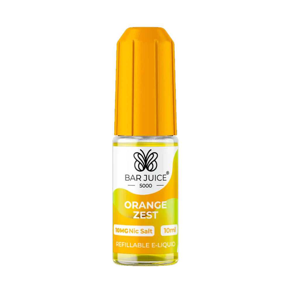 Bar Juice 5000 Orange Zest 10ml nicotine salt e-liquid bottle