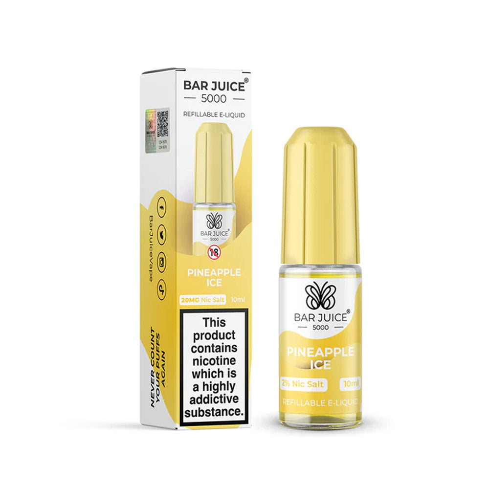 Bar Juice 5000 Pineapple Ice 10ml nicotine salt e-liquid bottle