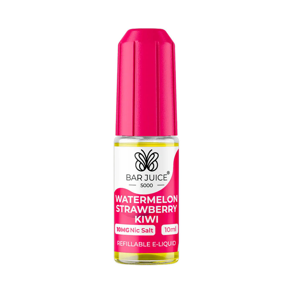 Bar Juice 5000 Watermelon Strawberry Kiwi 10ml nicotine salt e-liquid bottle