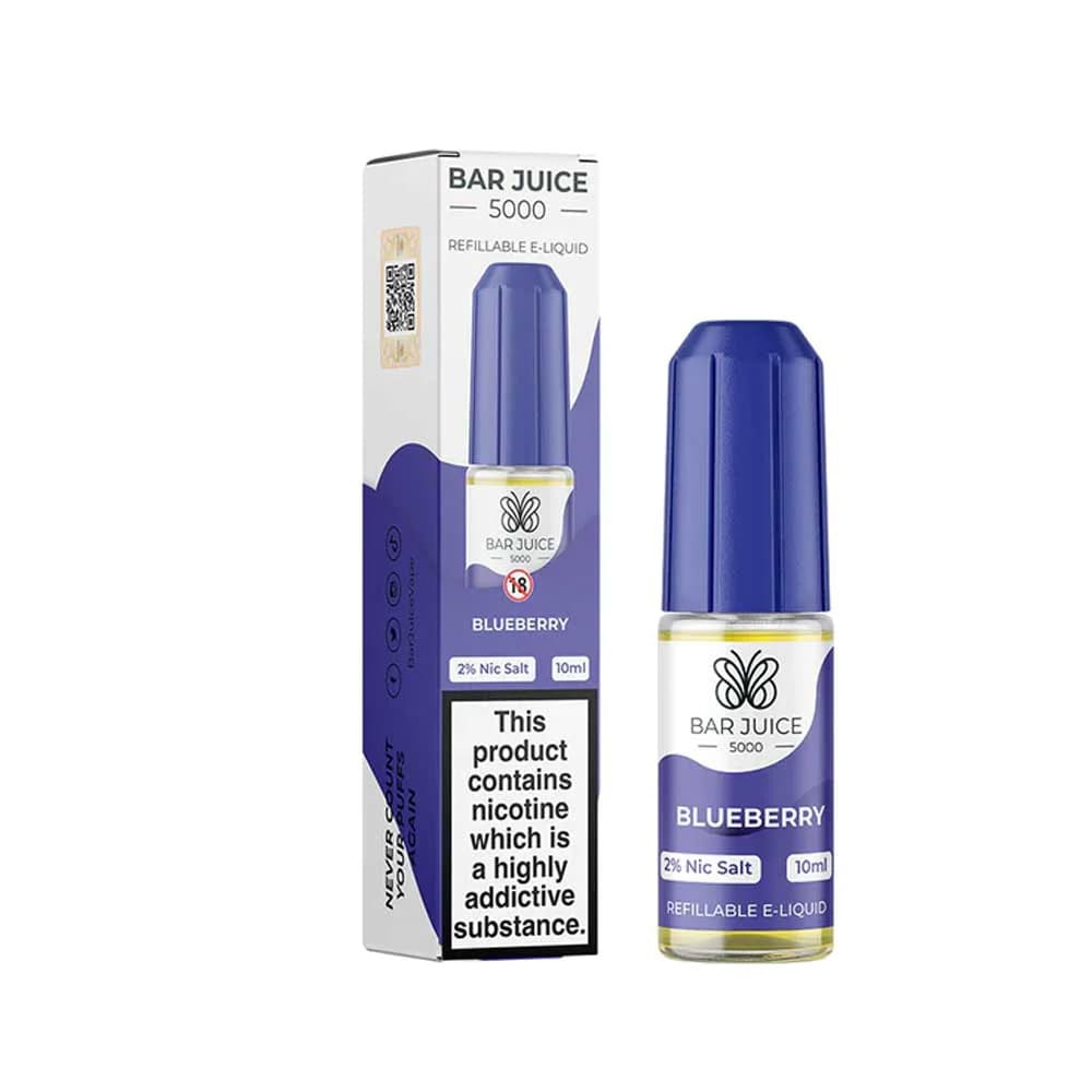 Bar Juice 5000 Blueberry 10ml nicotine salt e-liquid bottle