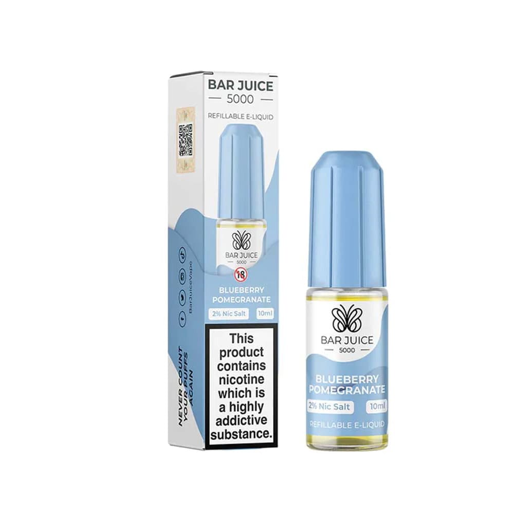 Bar Juice 5000 Blueberry Pomegranate 10ml nicotine salt e-liquid bottle