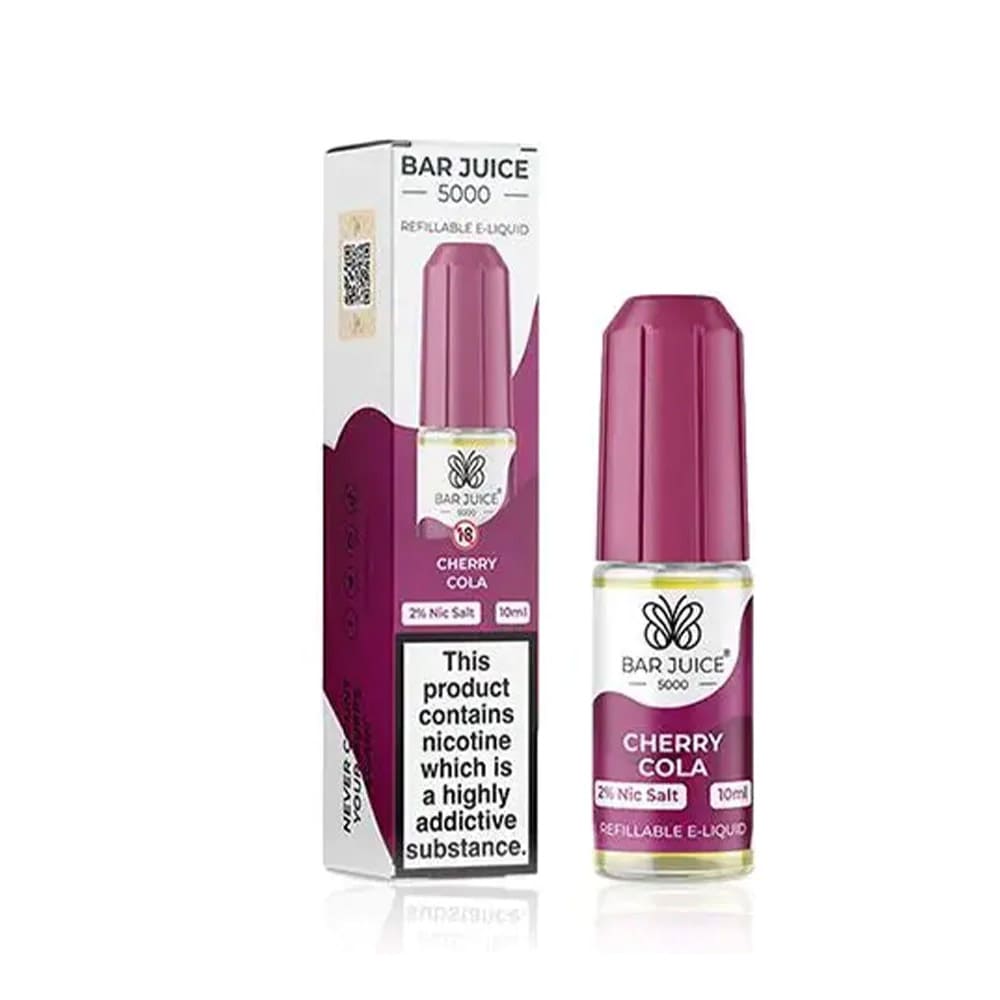 Bar Juice 5000 Cherry Cola 10ml nicotine salt e-liquid bottle