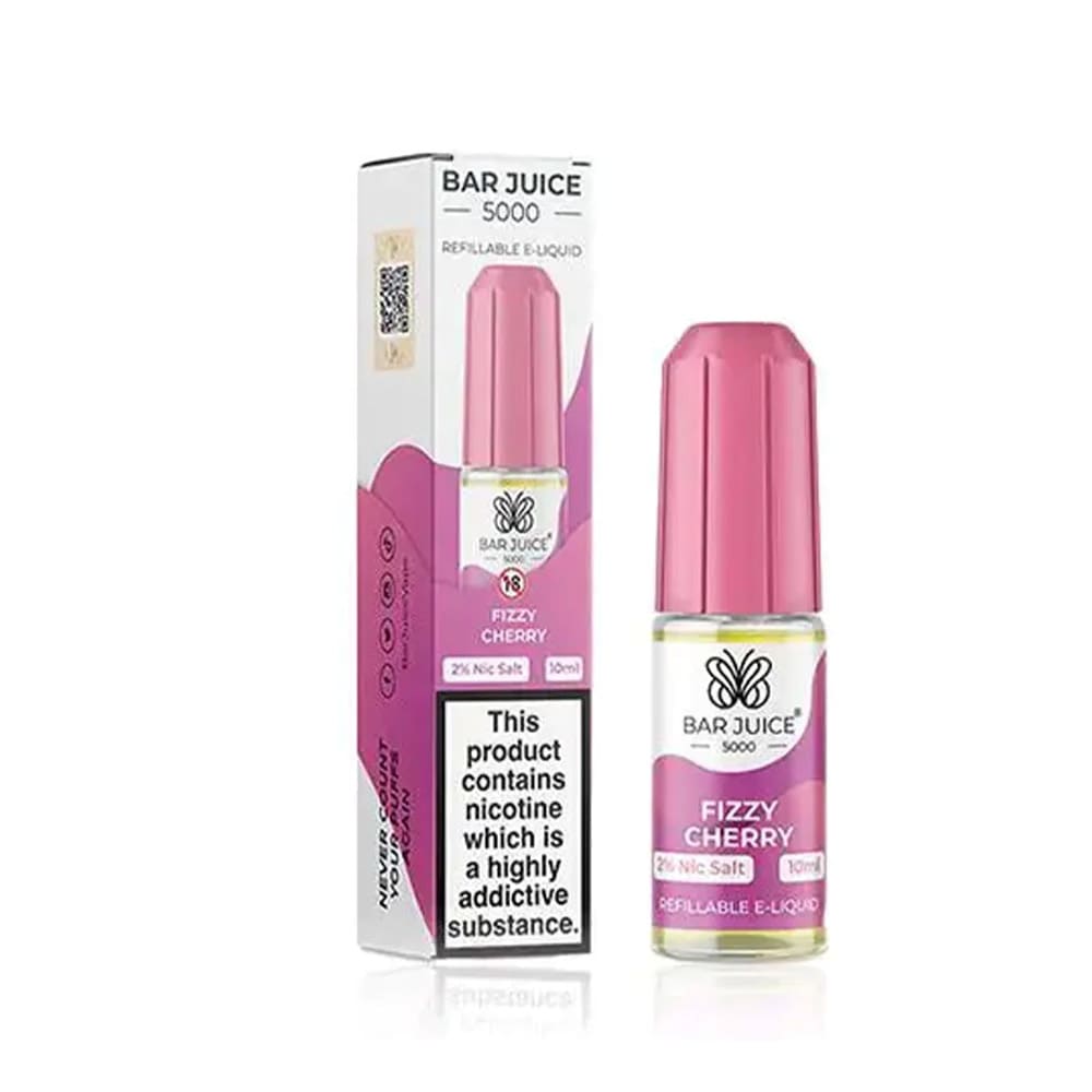 Bar Juice 5000 Fizzy Cherry 10ml nicotine salt e-liquid bottle