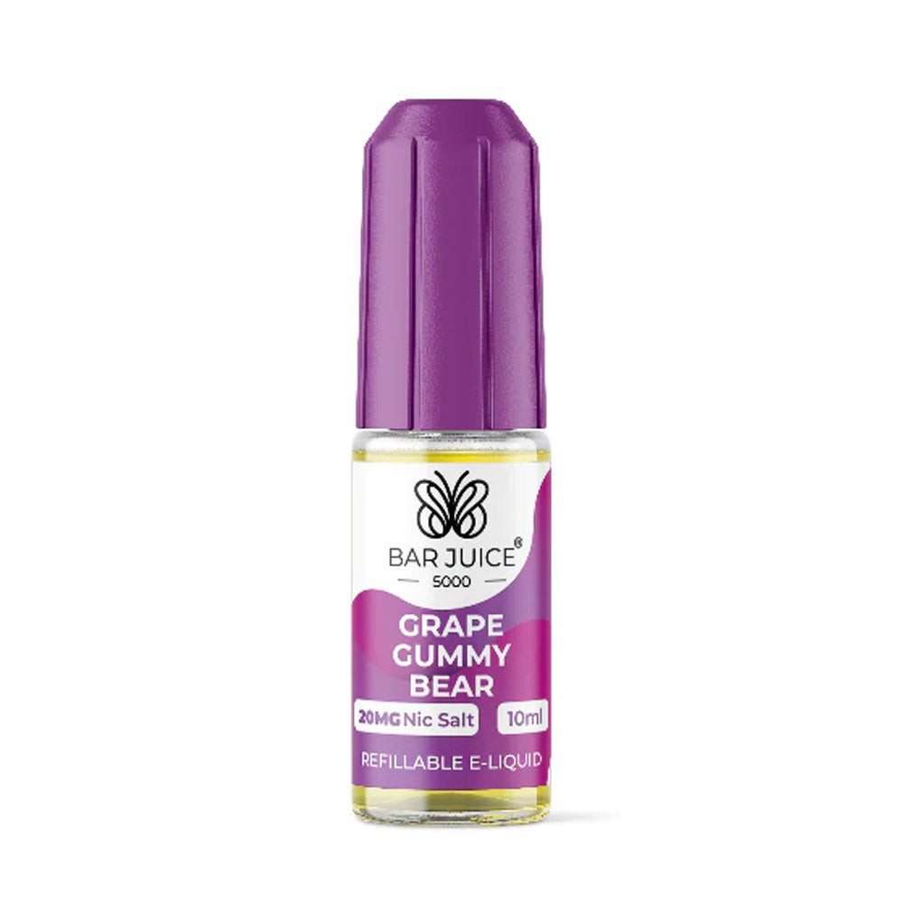 Bar Juice 5000 Grape Gummy Bear 10ml nicotine salt e-liquid bottle
