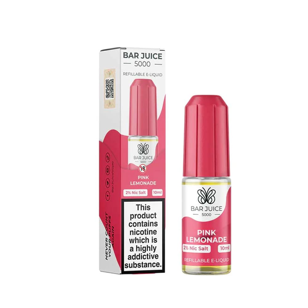 Bar Juice 5000 Pink Lemonade 10ml nicotine salt e-liquid bottle