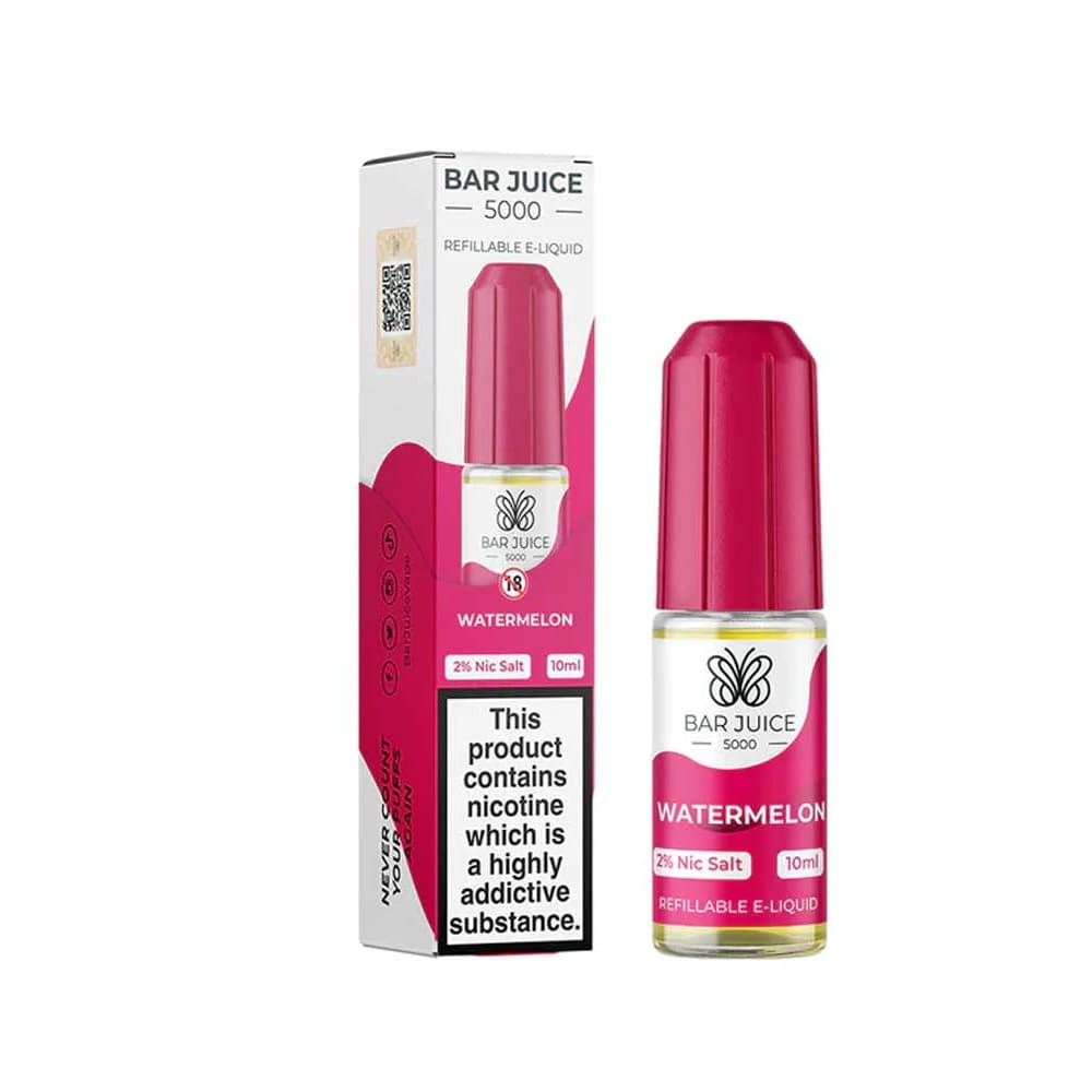 Bar Juice 5000 Watermelon 10ml nicotine salt e-liquid bottle