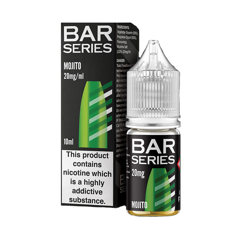 Bar Series Mojito 10ml nic salt e-liquid bottle