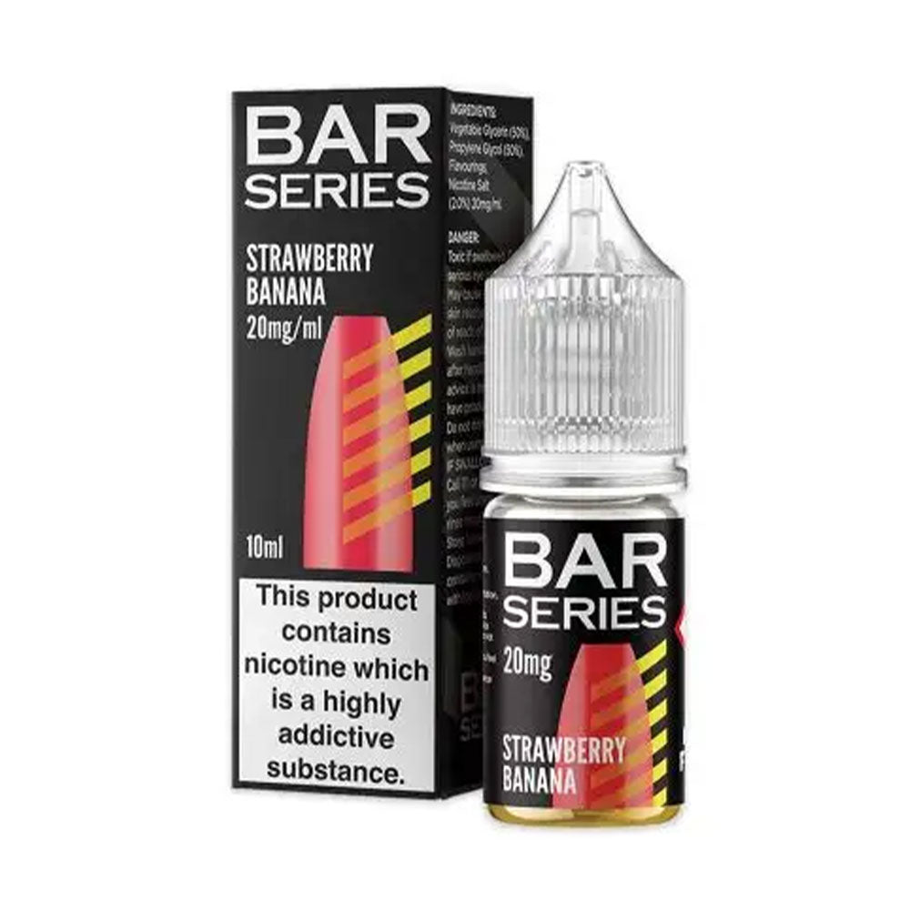 Bar Series Strawberry Banana 10ml nic salt e-liquid bottle