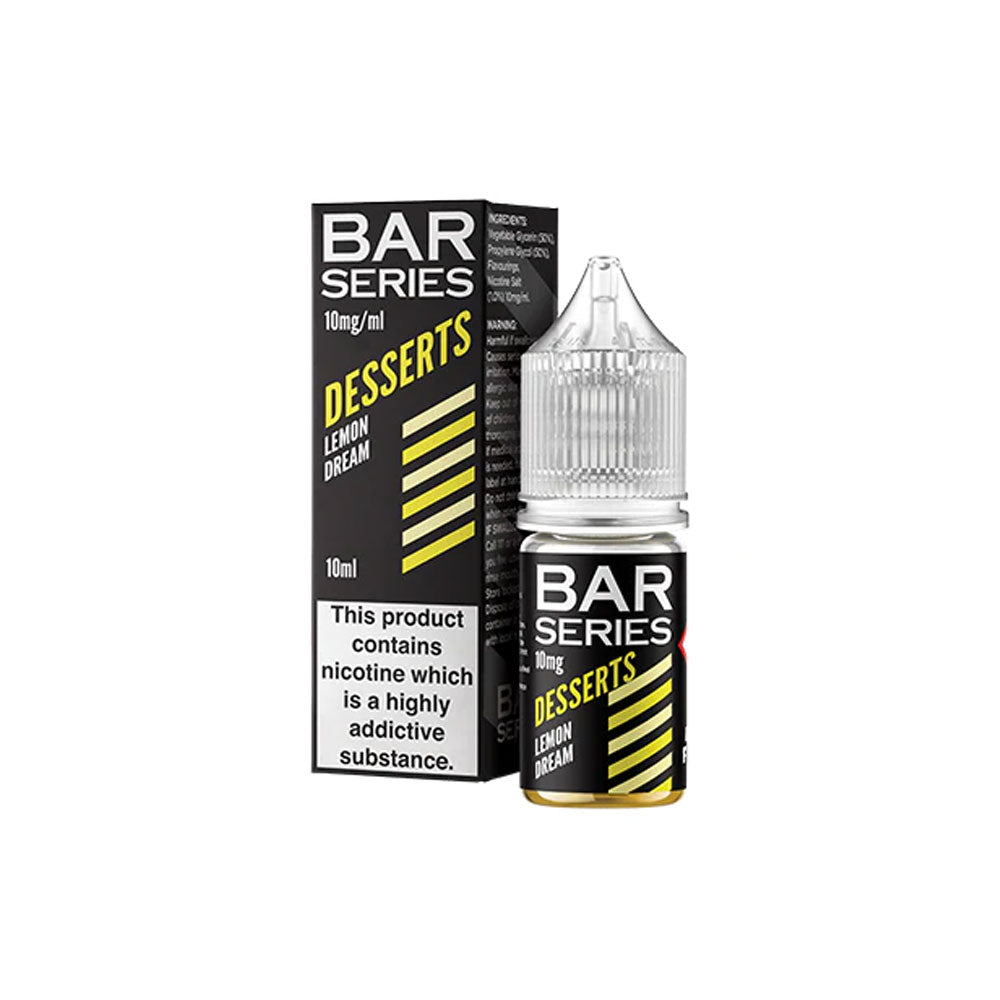 Bar Series Desserts Lemon Dream 10ml nic salt e-liquid bottle