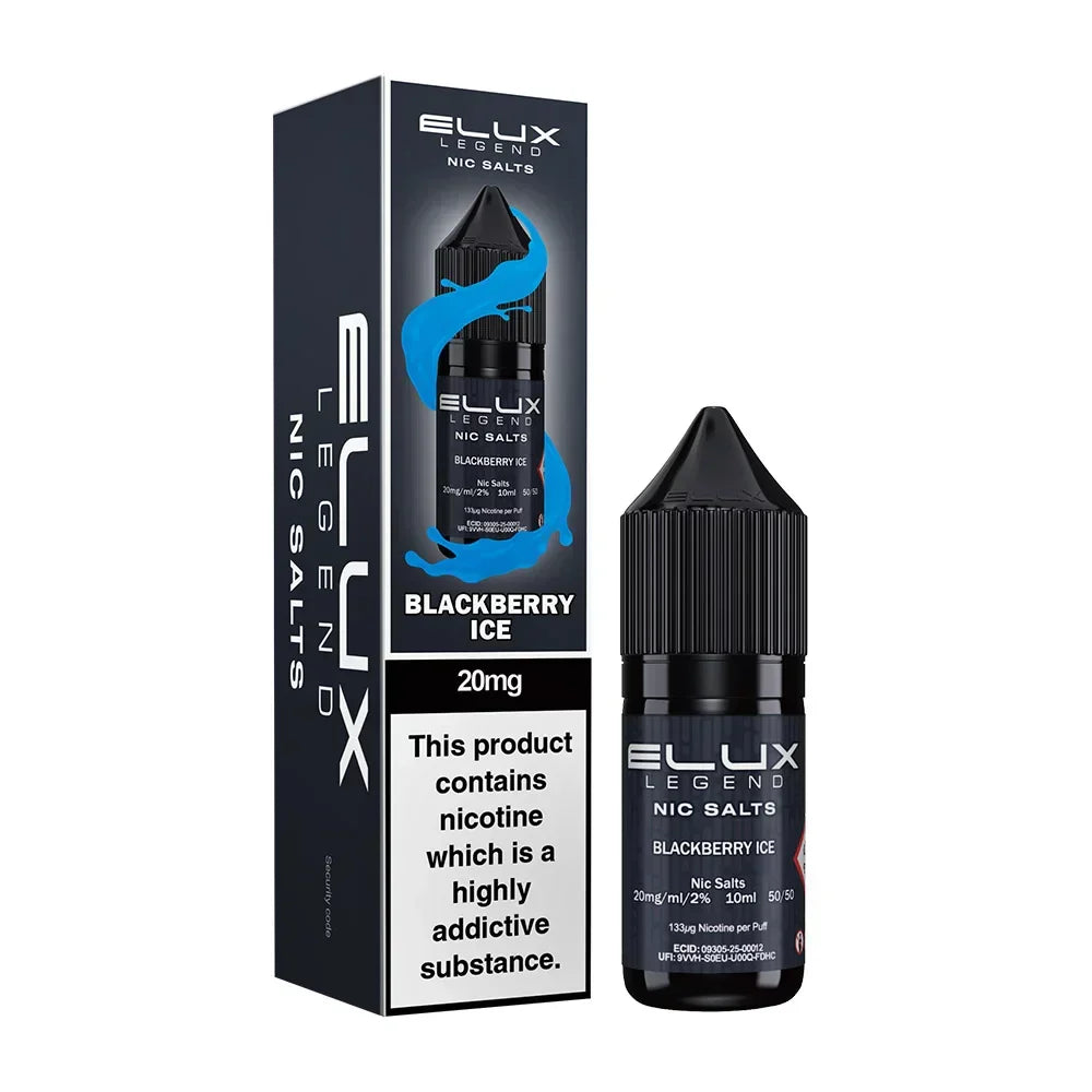 Blackberry Ice Elux Legend 10ml Nic Salt E Liquid