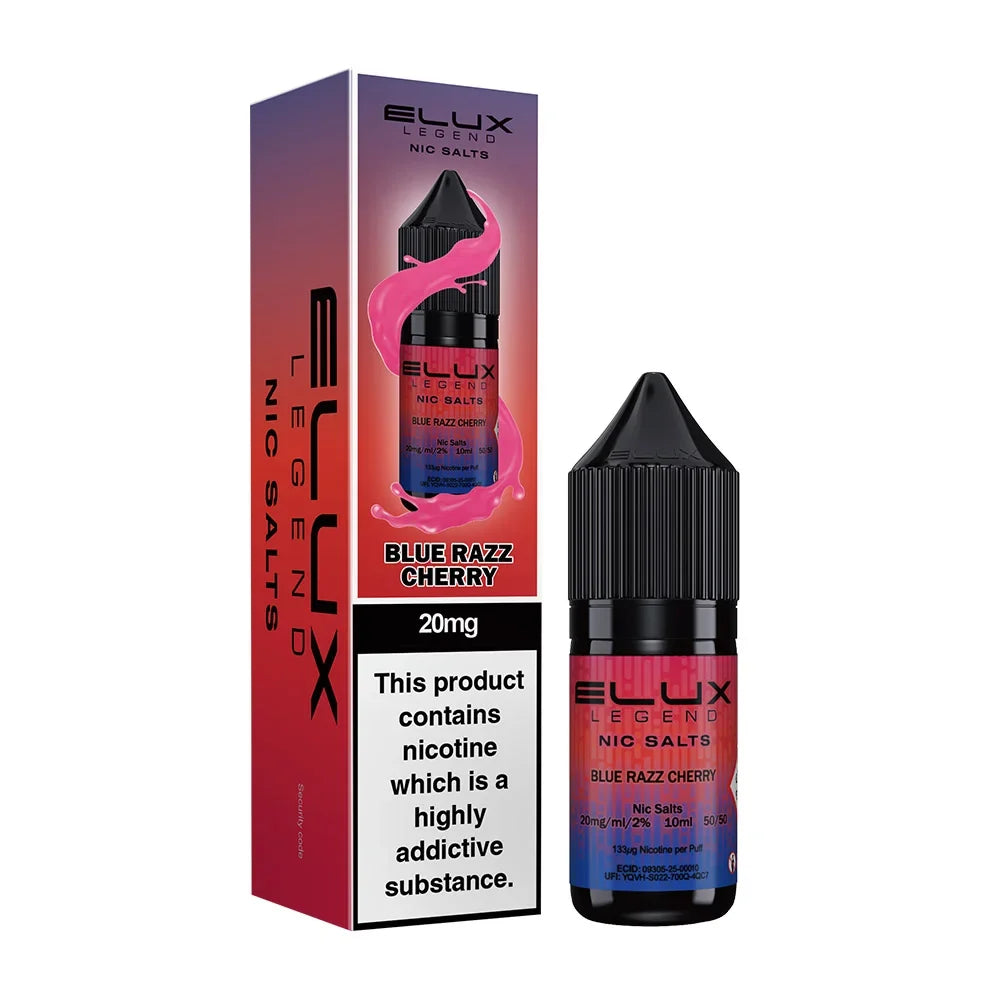 Blue Razz Cherry Elux Legend 10ml Nic Salt E Liquid