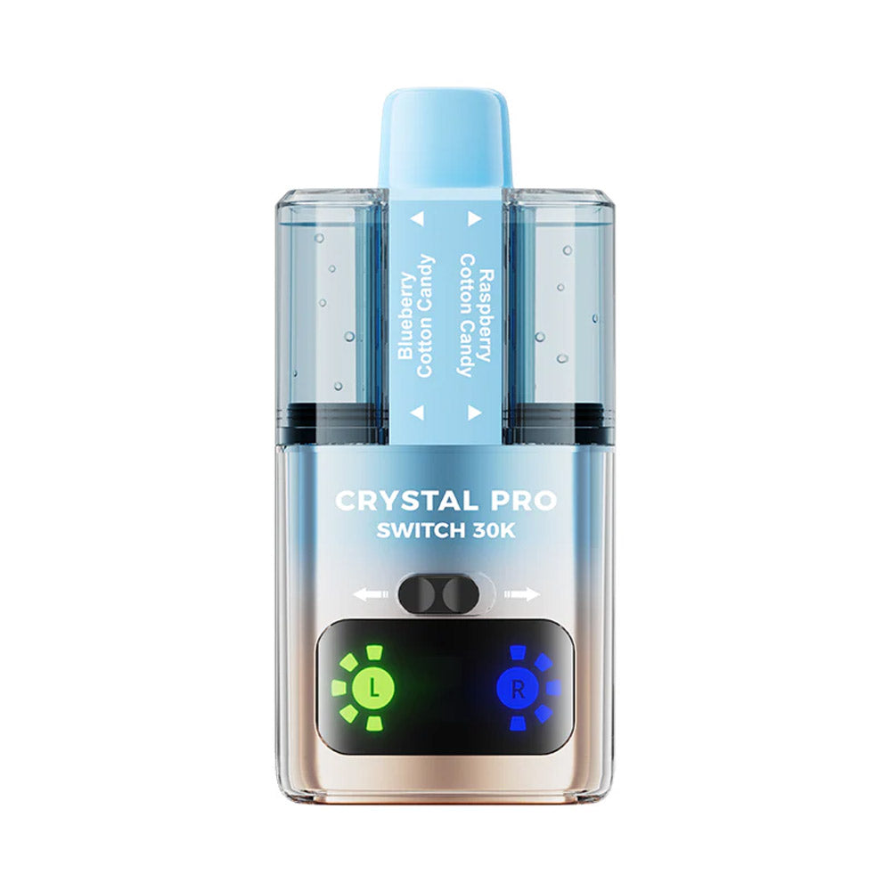 Crystal Pro Switch 30K Blueberry Cotton Candy / Raspberry Cotton Candy prefilled pod kit