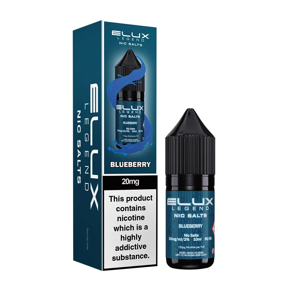 Blueberry Elux Legend 10ml Nic Salt E Liquid