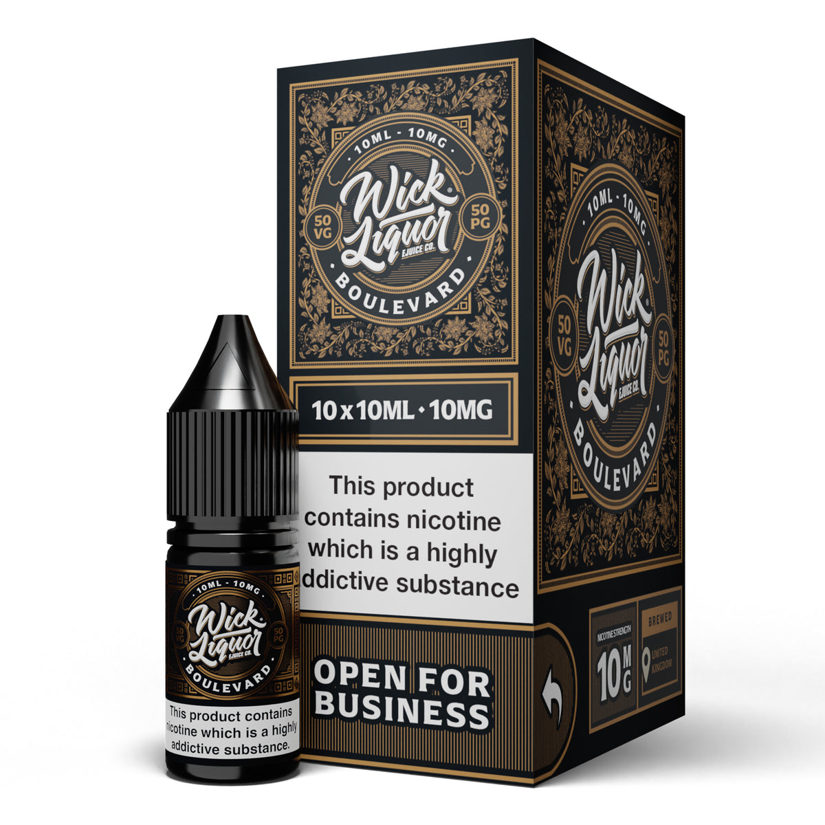 Wick Liquor Nic Salts - Boulevard