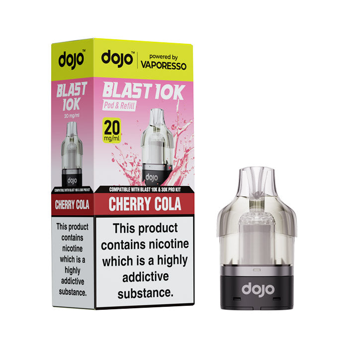 Vaporesso DOJO Blast 10K/30K Cherry Cola 20mg prefilled pod and refill set