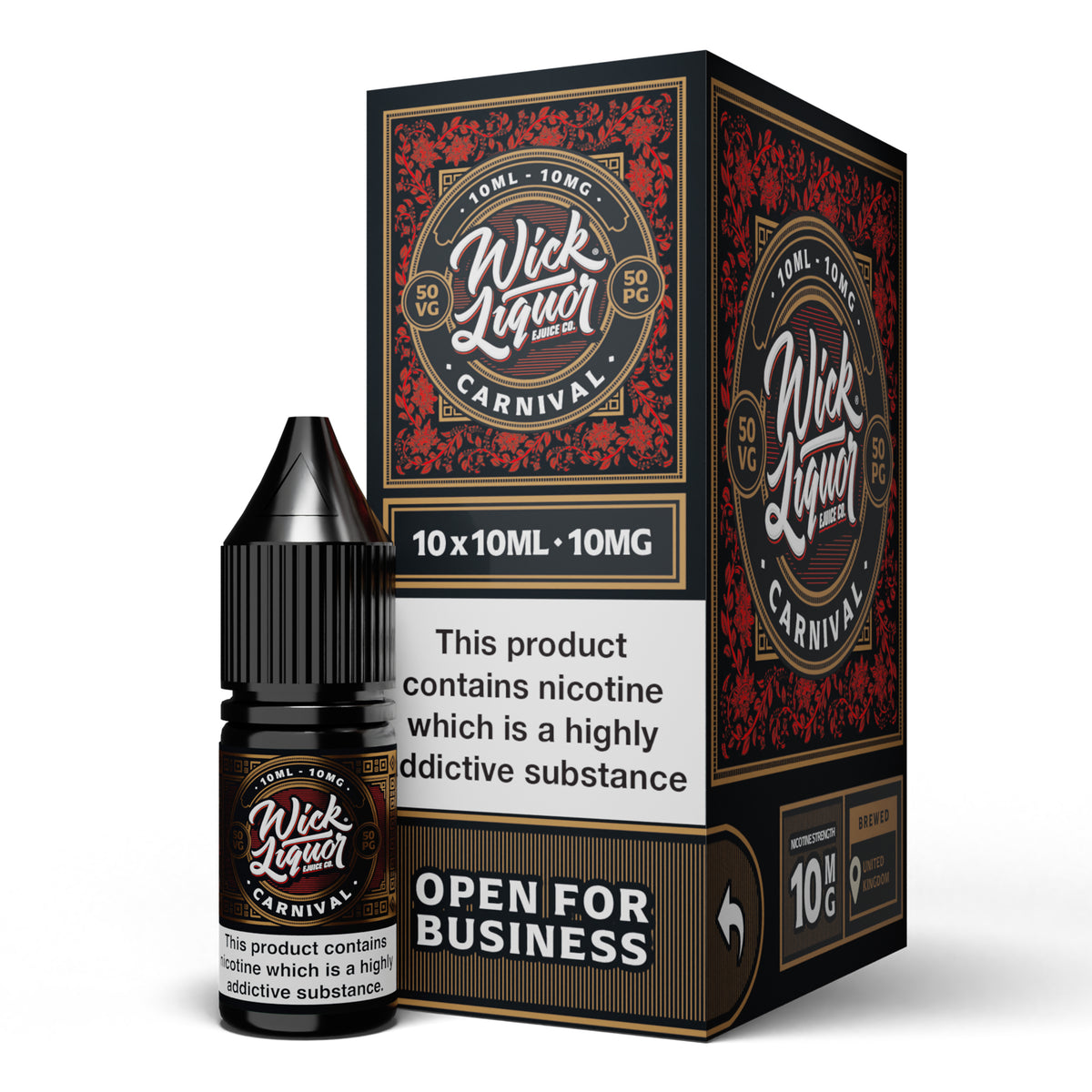 Wick Liquor Nic Salts - Carnival