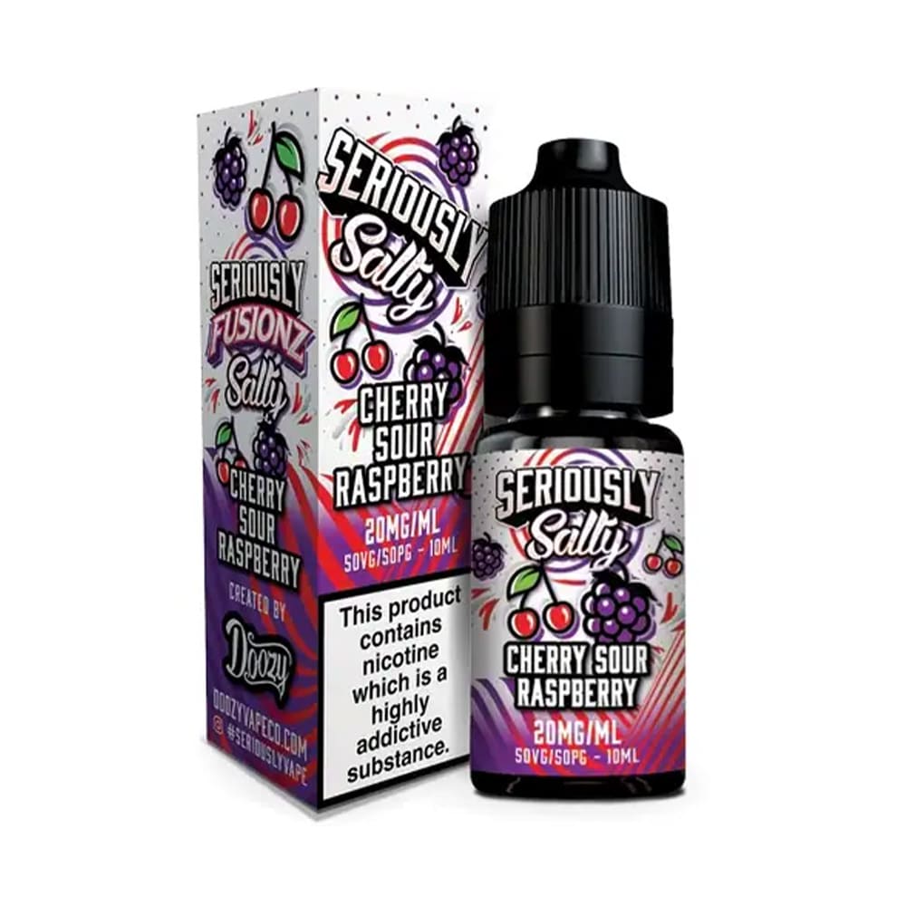 Cherry Sour Raspberry Doozy Seriously Fusionz 10ml Nic Salt E Liquid