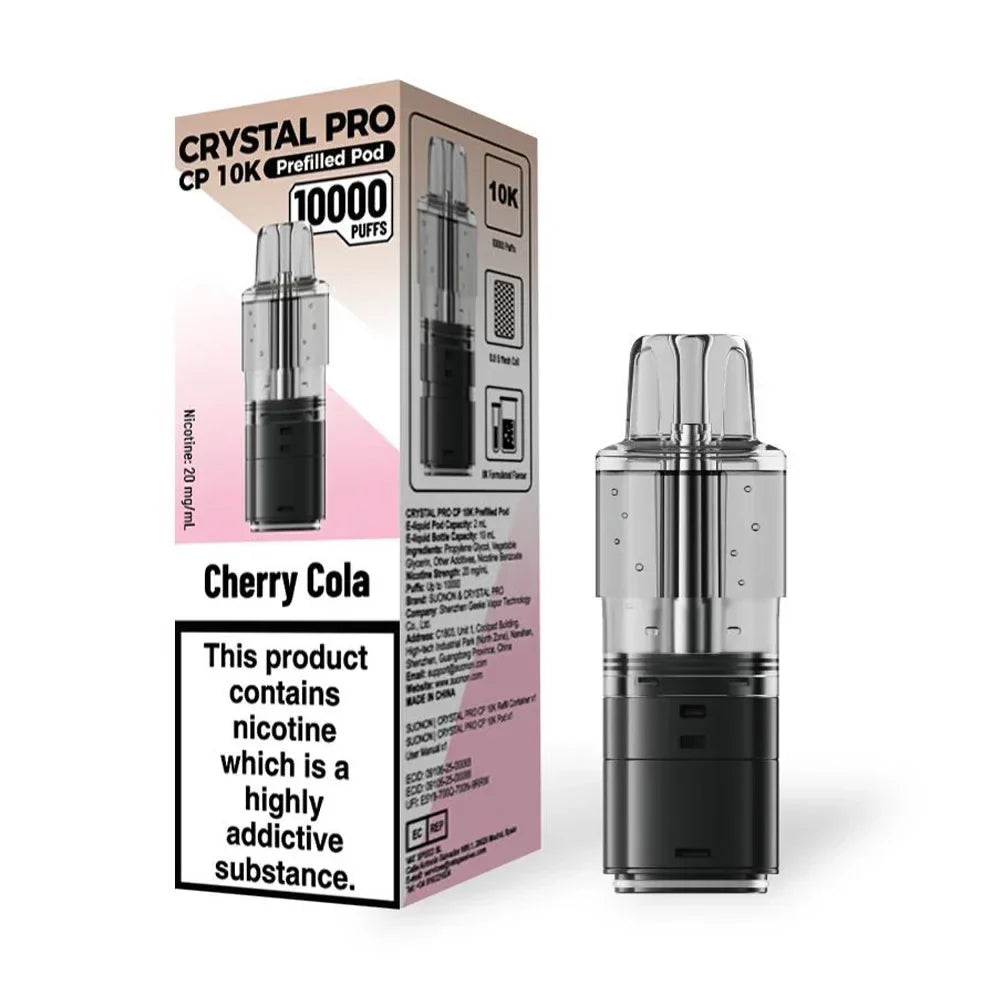 Crystal Pro CP 10K Prefilled Pods - Red Sour Raspberry