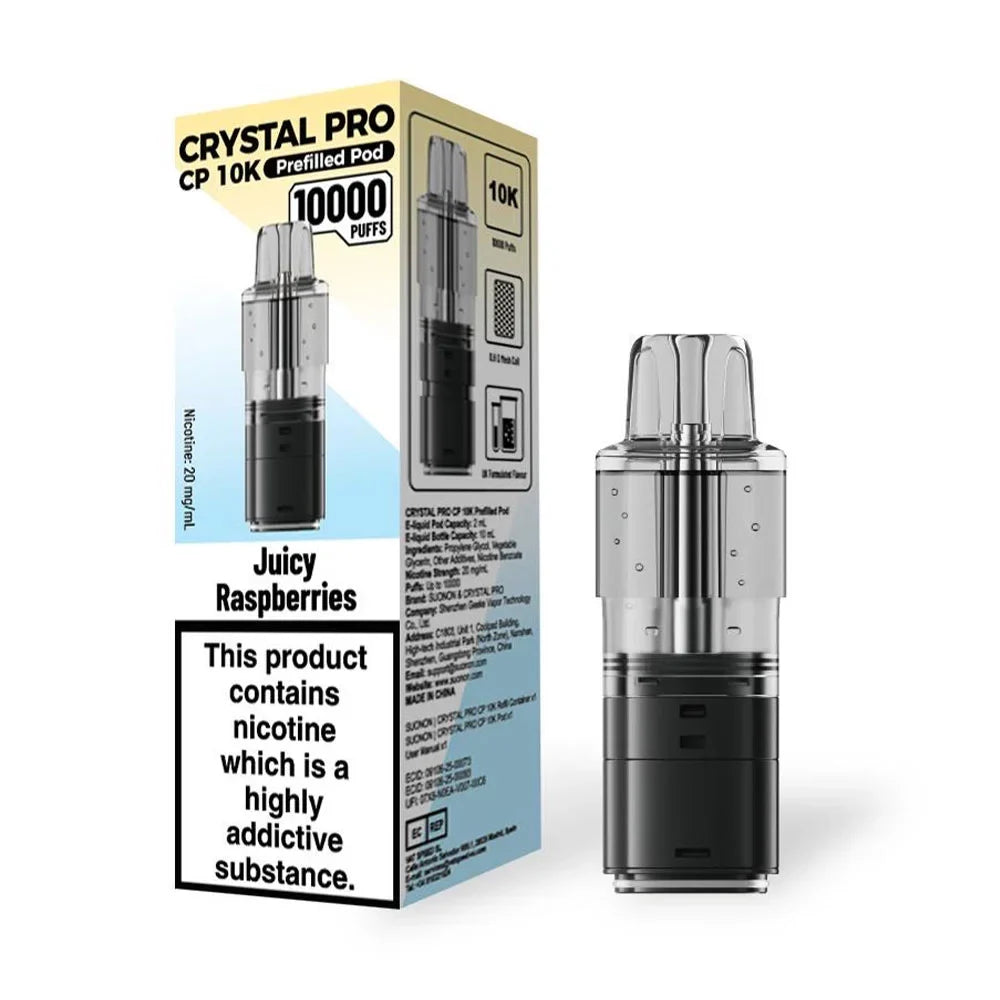 Crystal Pro CP 10K Prefilled Pods - Blackcurrent Squash