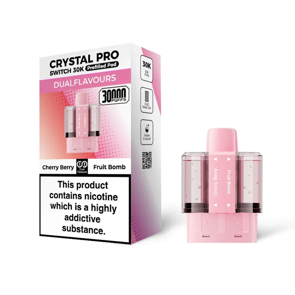 Crystal Pro Switch 30K Cherry Berry / Fruit Bomb replacement pods