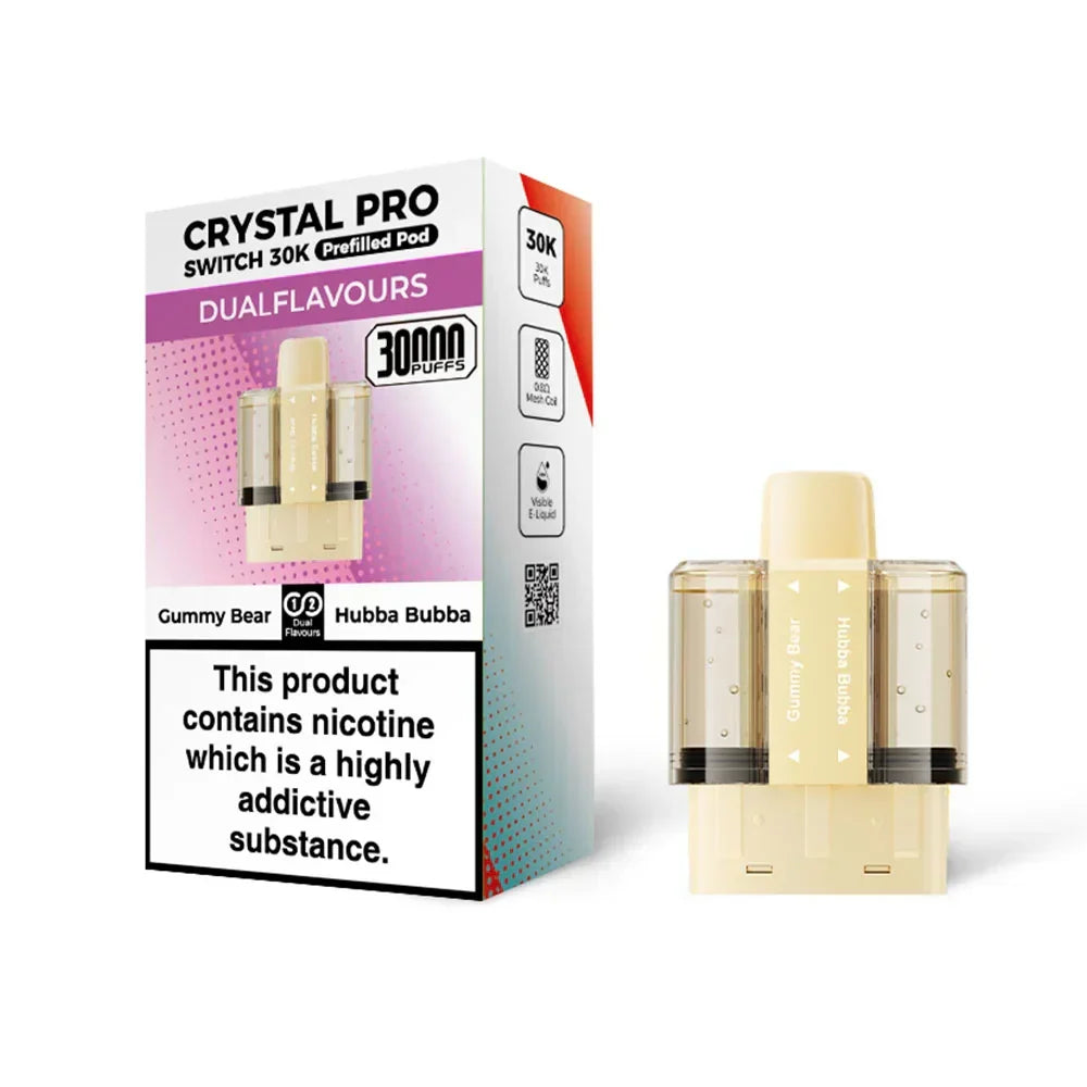 Crystal Pro Switch 30K Gummy Bear / Hubba Bubba replacement pods