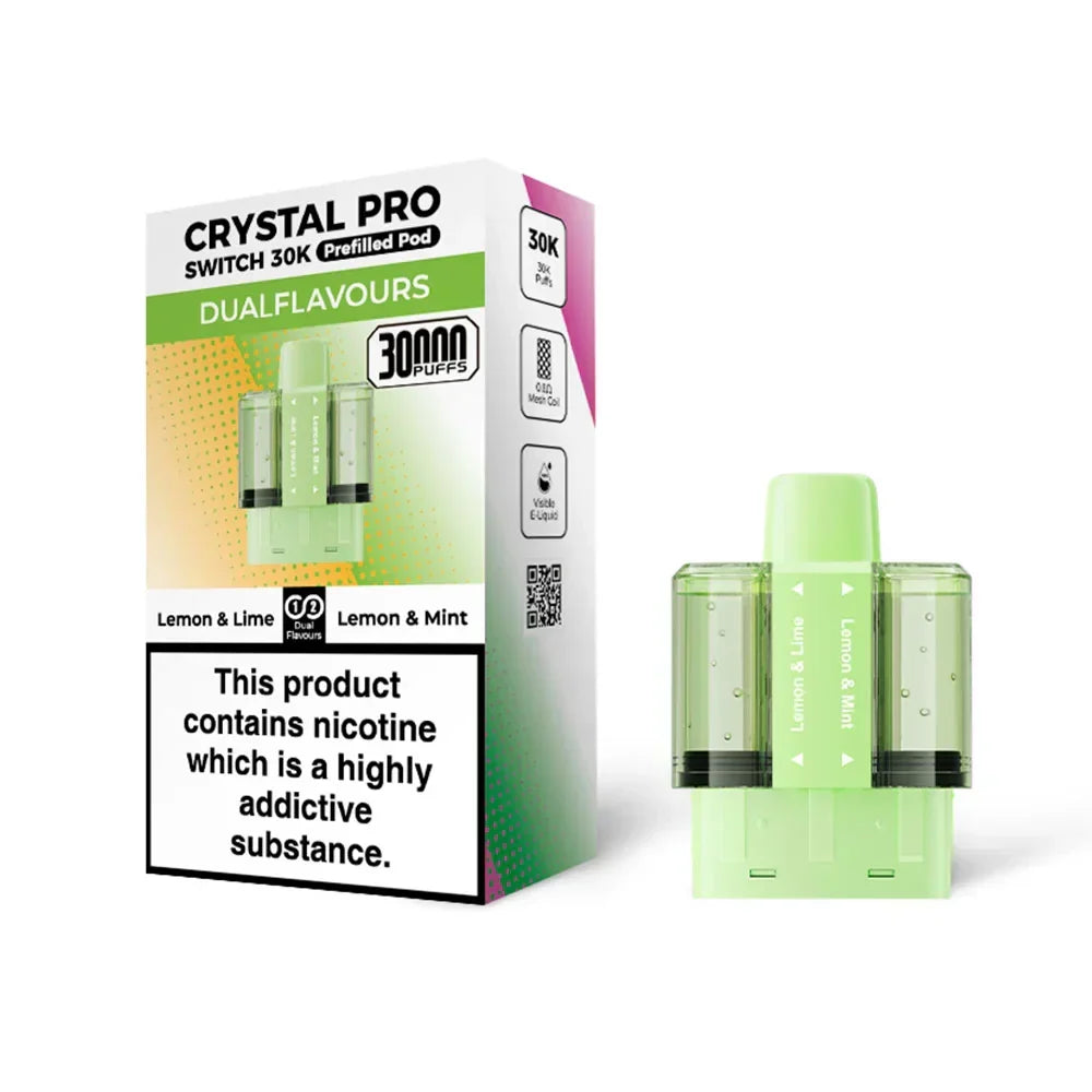 Crystal Pro Switch 30K Lemon & Lime / Lemon & Mint replacement pods