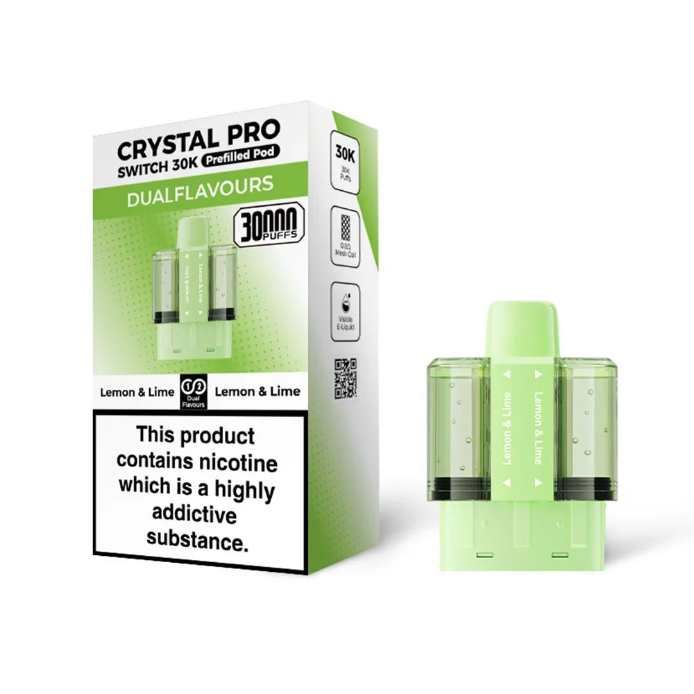 Crystal Pro Switch 30K Lemon & Lime  / Lemon & Lime replacement pods
