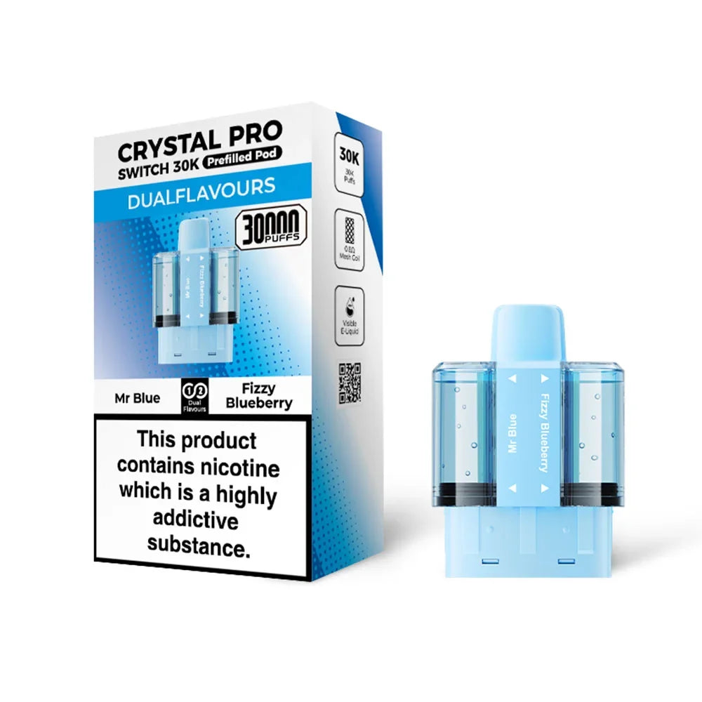 Crystal Pro Switch 30K Mr Blue / Fizzy Blueberry replacement pods