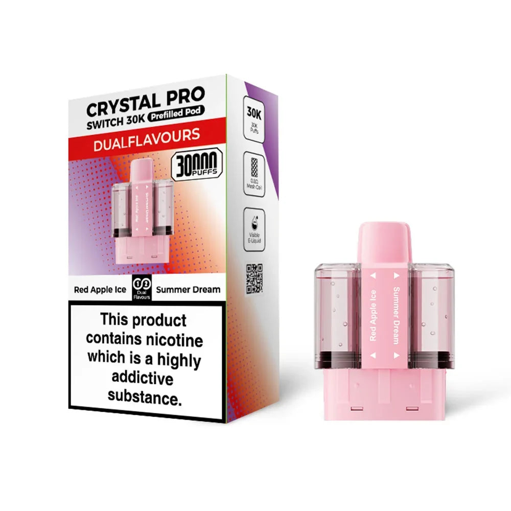 Crystal Pro Switch 30K Red Apple Ice / Summer Dream replacement pods