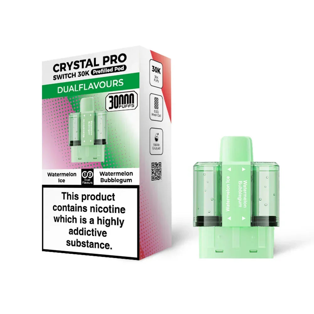 Crystal Pro Switch 30K Watermelon Ice / Watermelon Bubblegum replacement pods