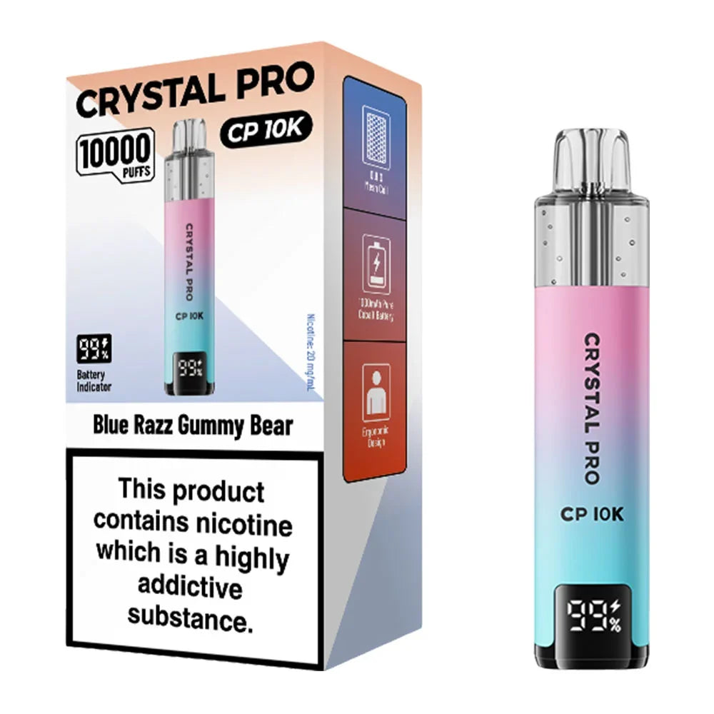 Crystal Pro CP 10K Prefilled Pod Kit - Blue Razz Gummy Bear