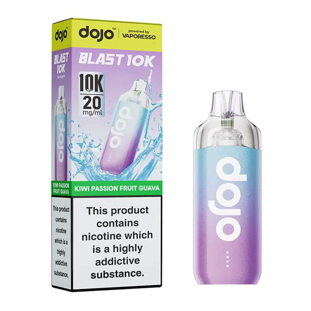 Vaporesso DOJO Blast 10K Kiwi Passionfruit Guava 20mg prefilled pod kit