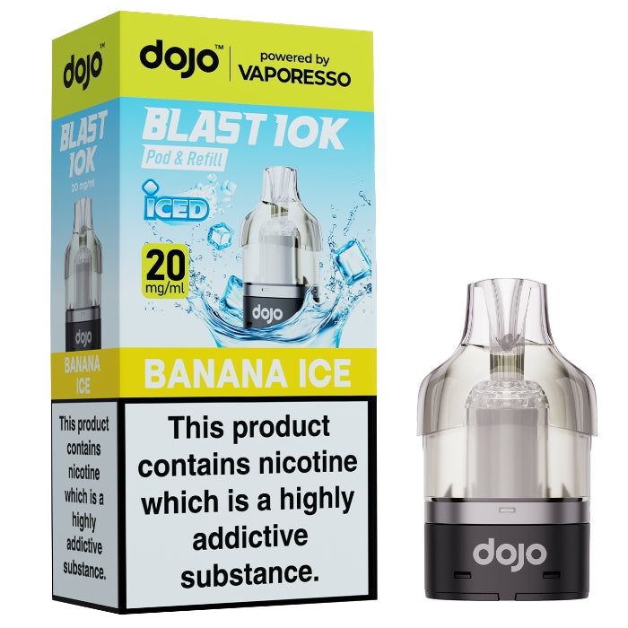 Vaporesso DOJO Blast 10K/30K Banana Ice 20mg prefilled pod and refill set