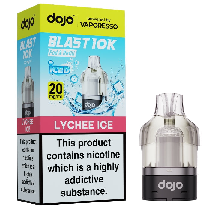 Vaporesso DOJO Blast 10K/30K Lychee Ice 20mg prefilled pod and refill set