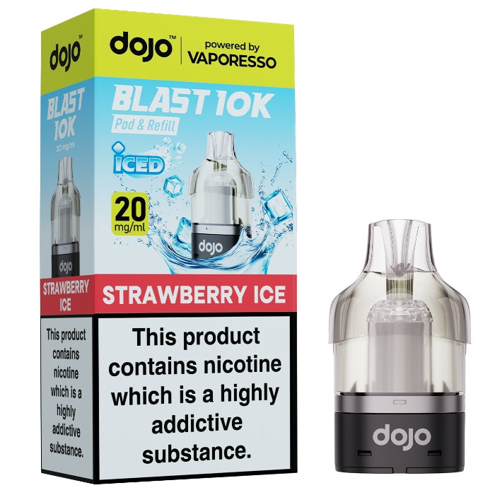 Vaporesso DOJO Blast 10K/30K Strawberry Ice 20mg prefilled pod and refill set