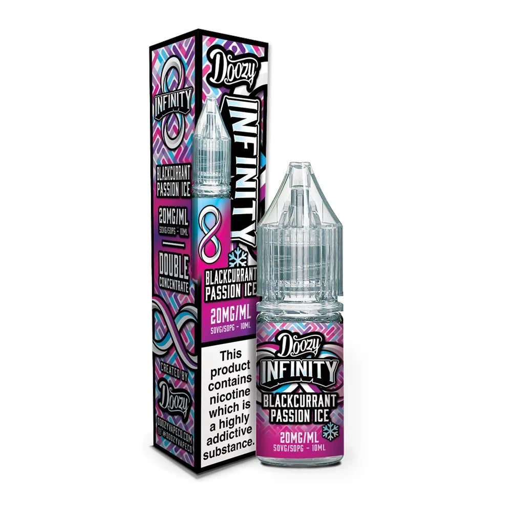 Blackcurrant Passion Ice Doozy Infinity 10ml Nic Salt E Liquid
