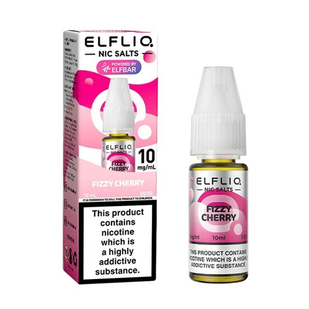 ELFLIQ Fizzy Cherry 10ml nicotine salt e-liquid bottle