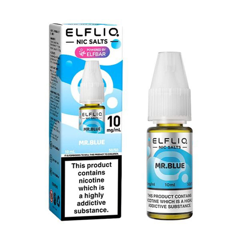 ELFLIQ Mr Blue 10ml nicotine salt e-liquid bottle
