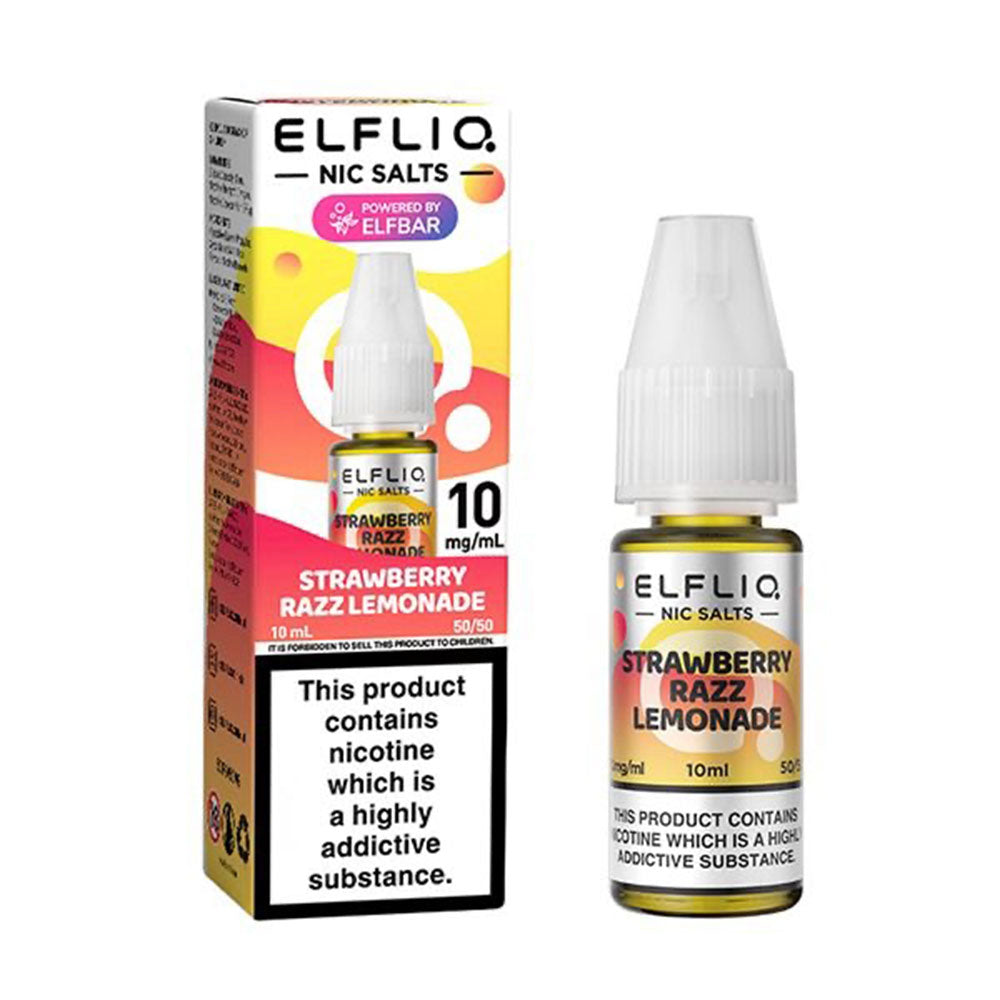 ELFLIQ Strawberry Razz Lemonade 10ml nicotine salt e-liquid bottle