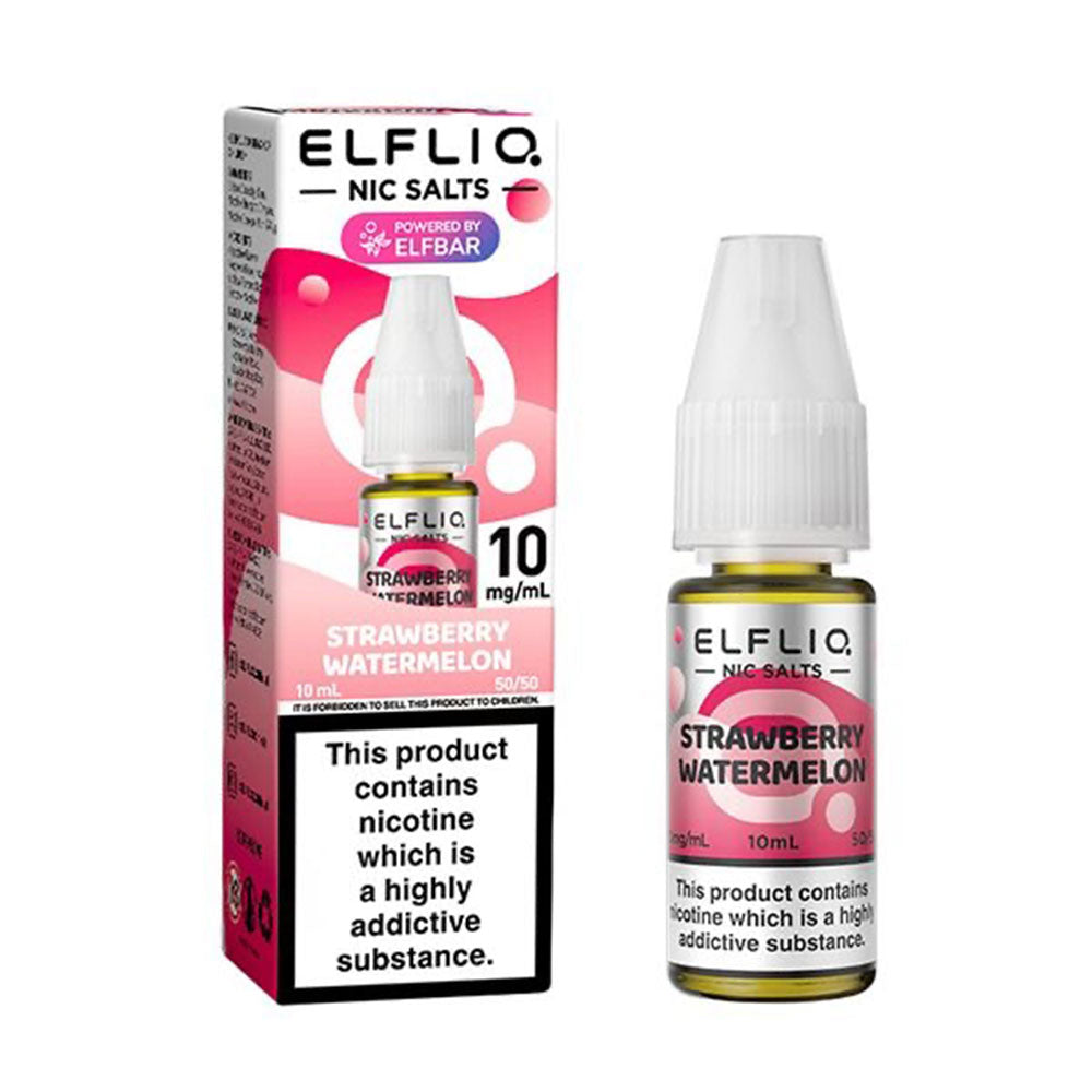 ELFLIQ Strawberry Watermelon 10ml nicotine salt e-liquid bottle