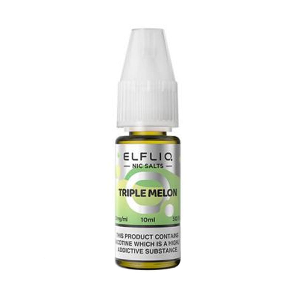 ELFLIQ Triple Melon 10ml nicotine salt e-liquid bottle