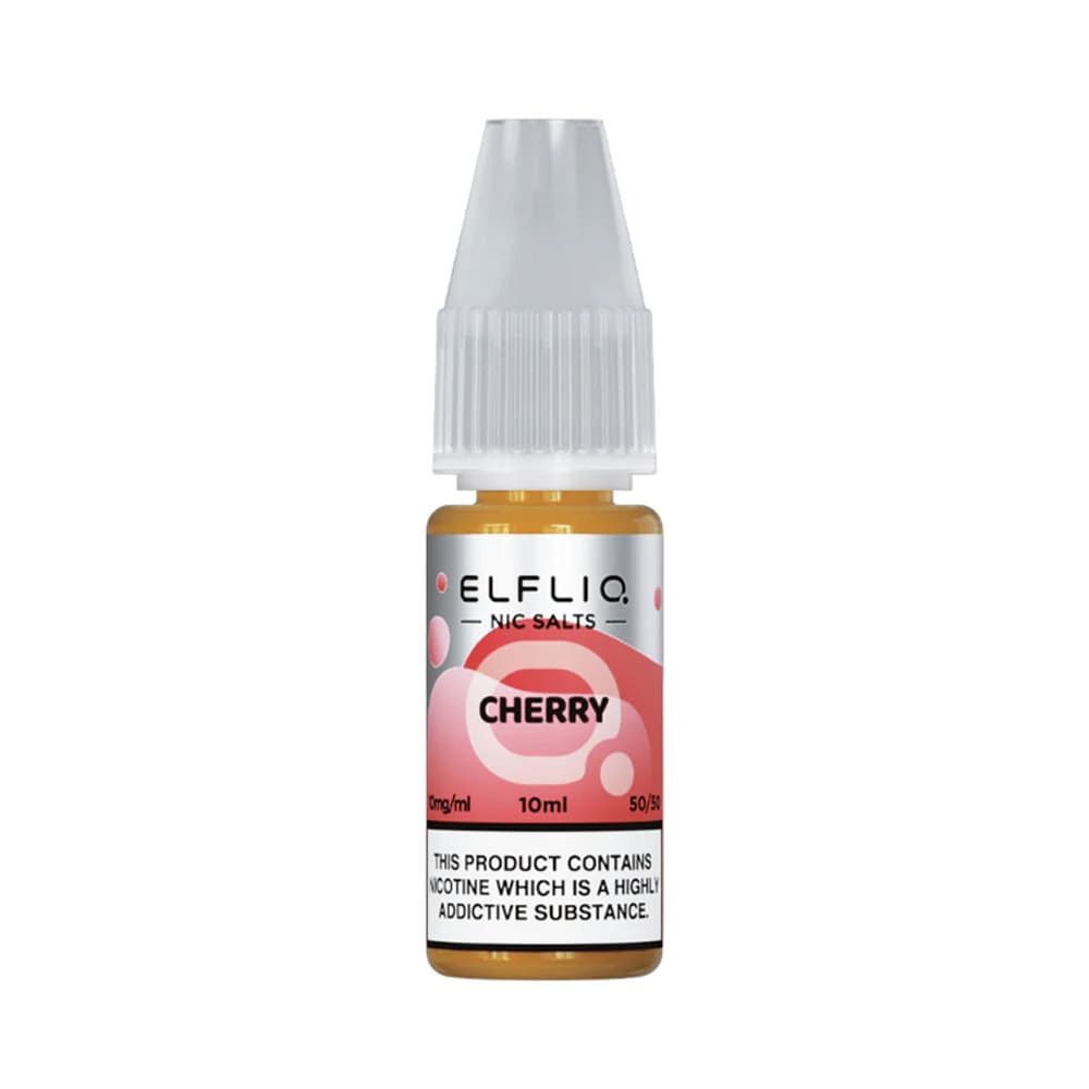 ELFLIQ Cherry 10ml nicotine salt e-liquid bottle